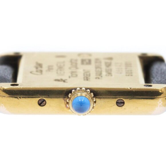 CARTIER Must Tank SM Vermeil White gold Dial Quartz Ladies Watch - Picture 4 of 5